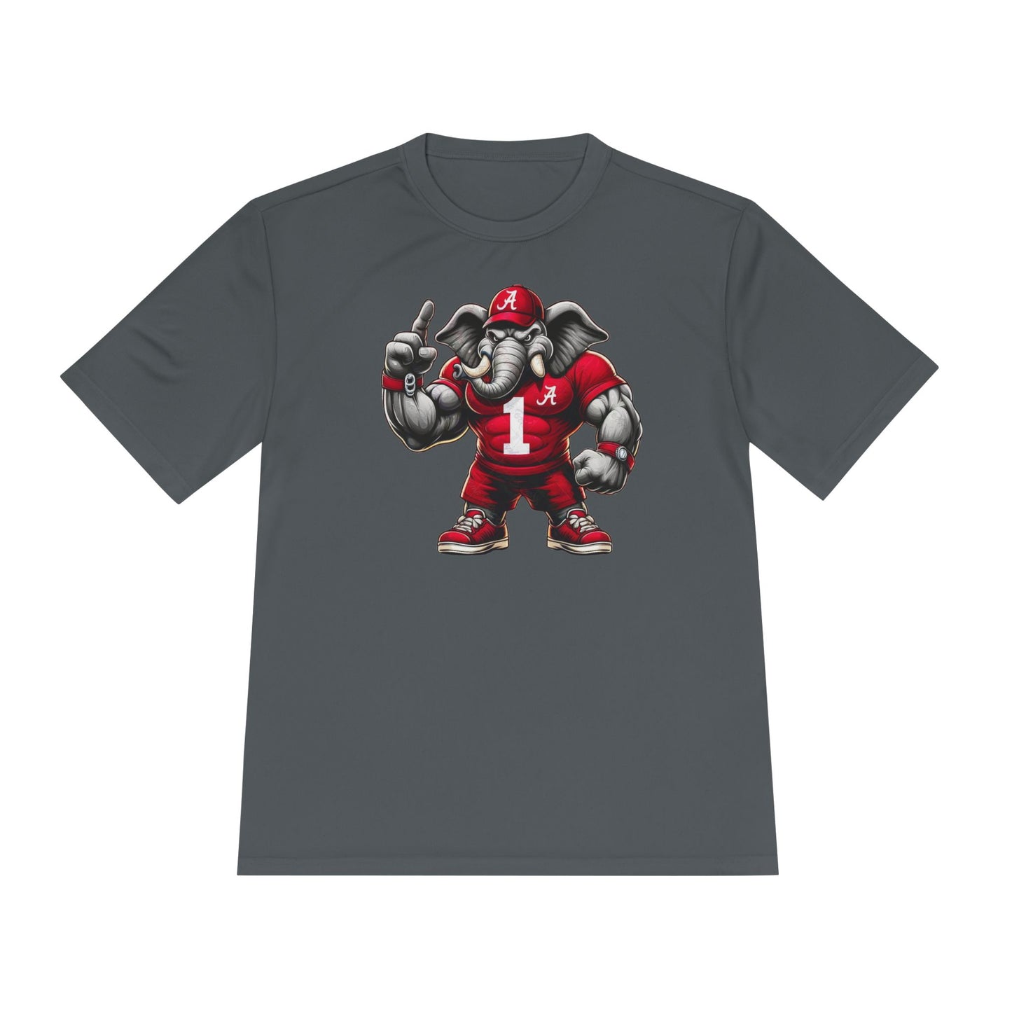 Alabama Muscle Elephant Graphic Moisture Wicking Tee | Perfect for Game Days & Active Lifestyle