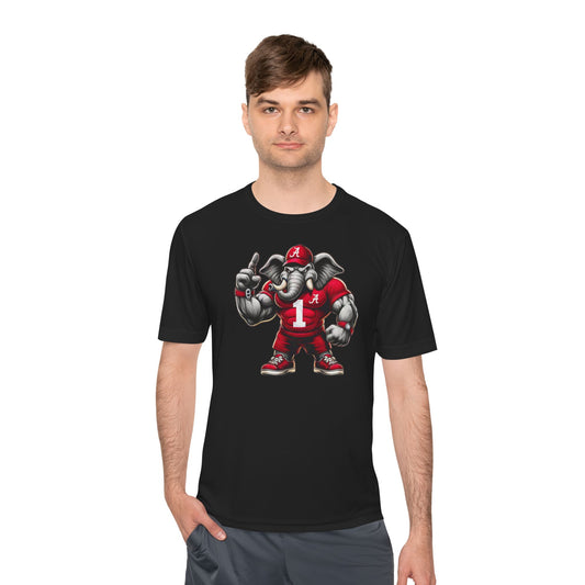 Alabama Muscle Elephant Graphic Moisture Wicking Tee | Perfect for Game Days & Active Lifestyle