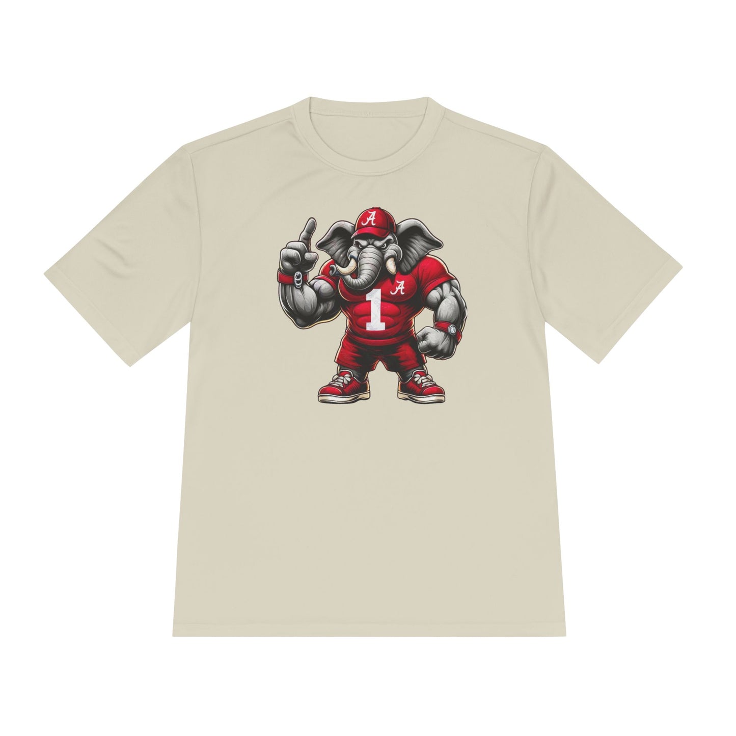 Alabama Muscle Elephant Graphic Moisture Wicking Tee | Perfect for Game Days & Active Lifestyle