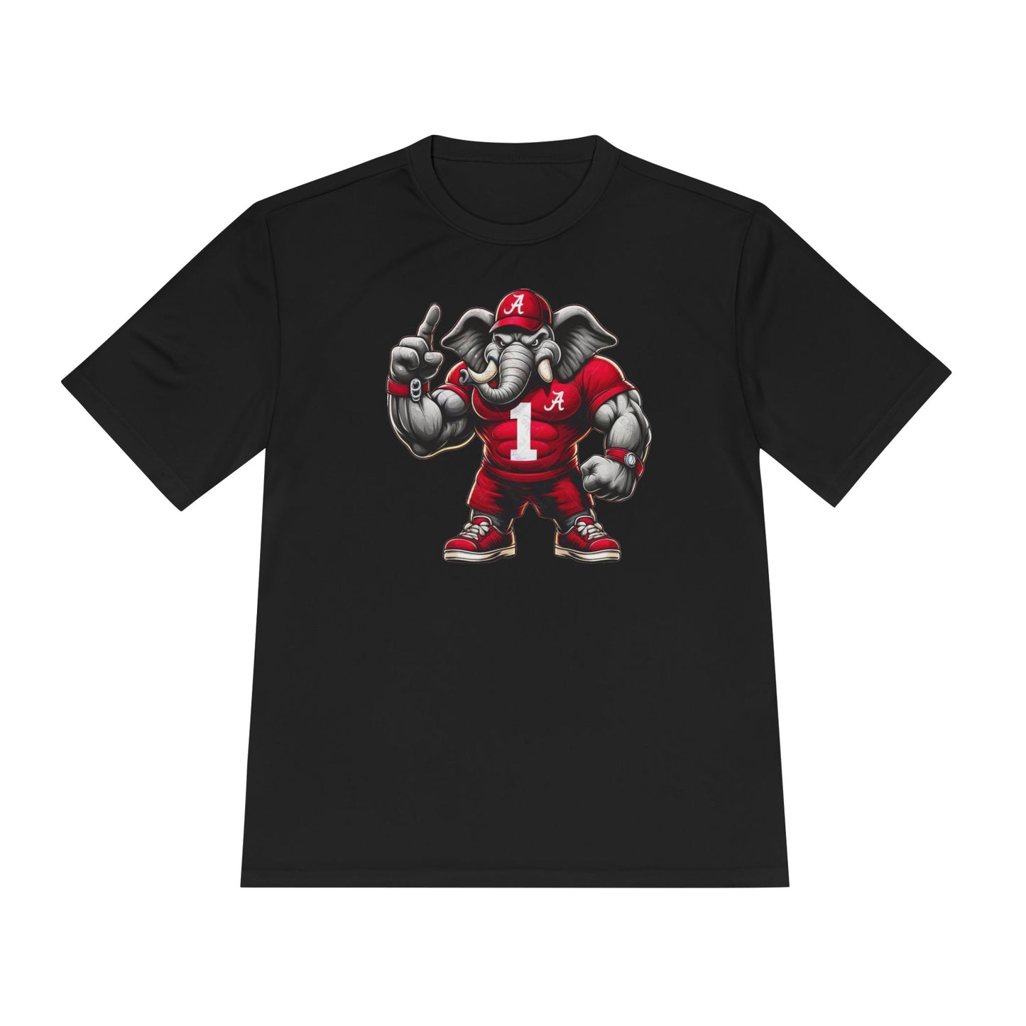 Alabama Muscle Elephant Graphic Moisture Wicking Tee | Perfect for Game Days & Active Lifestyle