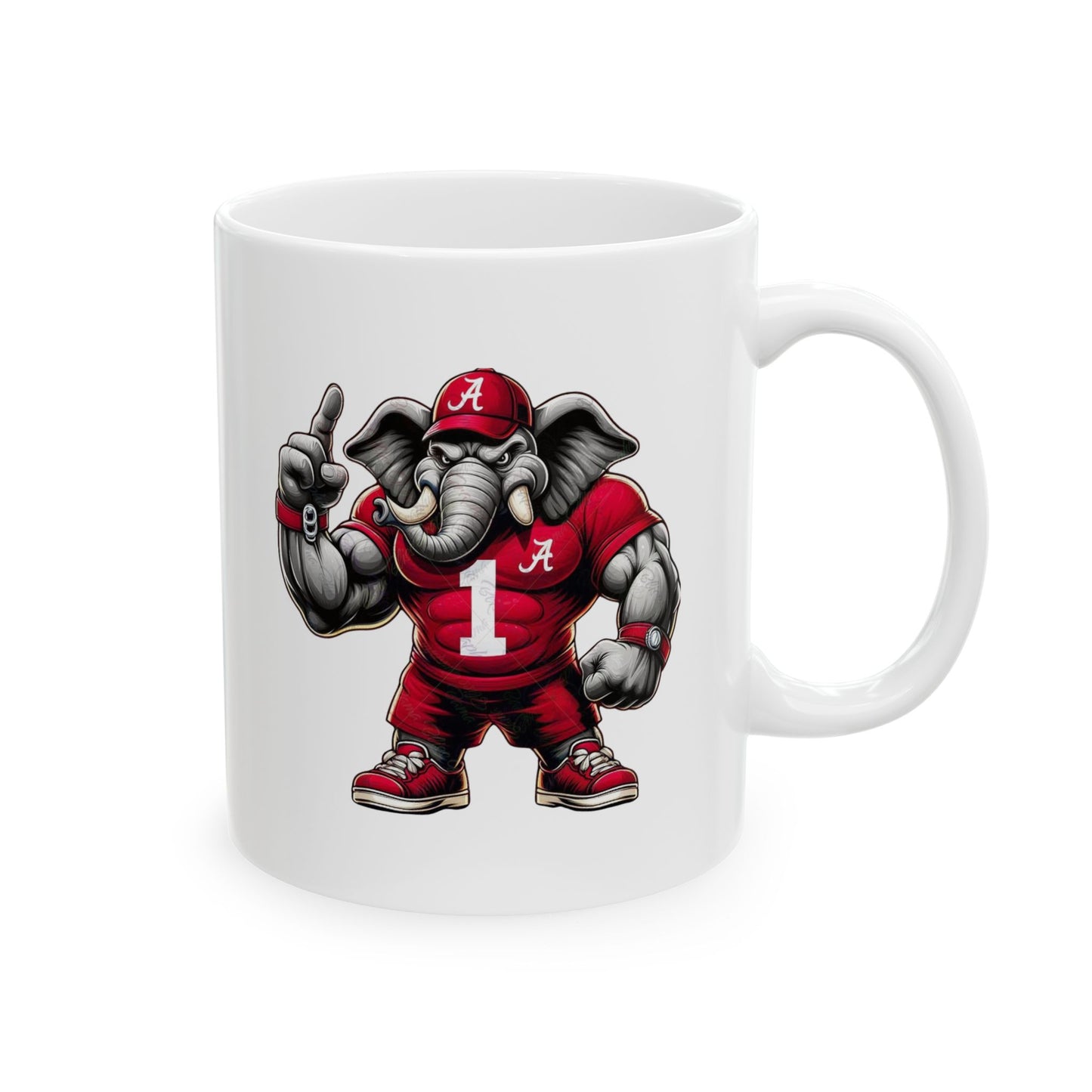 Alabama muscle elephant Ceramic Mug - 11oz & 15oz